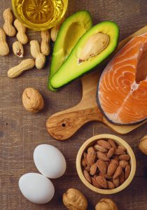 healthy fats and proteins